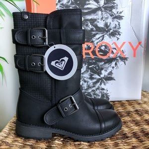 Roxy Martinez Moto Boots Faux Fur Lined 